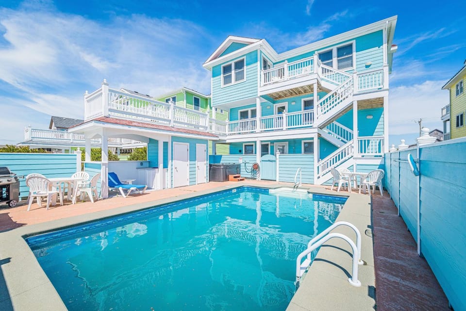 Jockey's Ridge Haven - NH MP 13, Pool-Open Now for 2026, Cabana, Hot Tub, Pets OK, YR Flex Stays House in Nags Head
