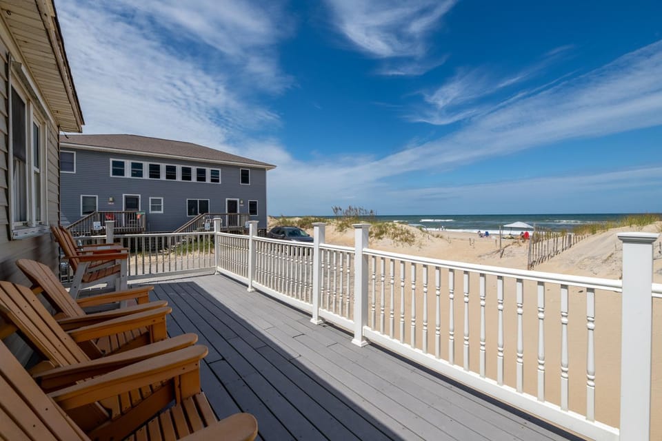 Aqua Hol - S Nags Head MP 18, Oceanfront, Ocean View, 3 Bedrooms, Flex Stays, Pets OK House in Nags Head