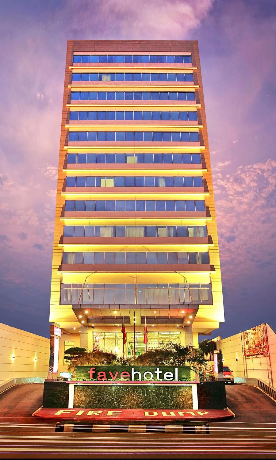 Property building, Sunset