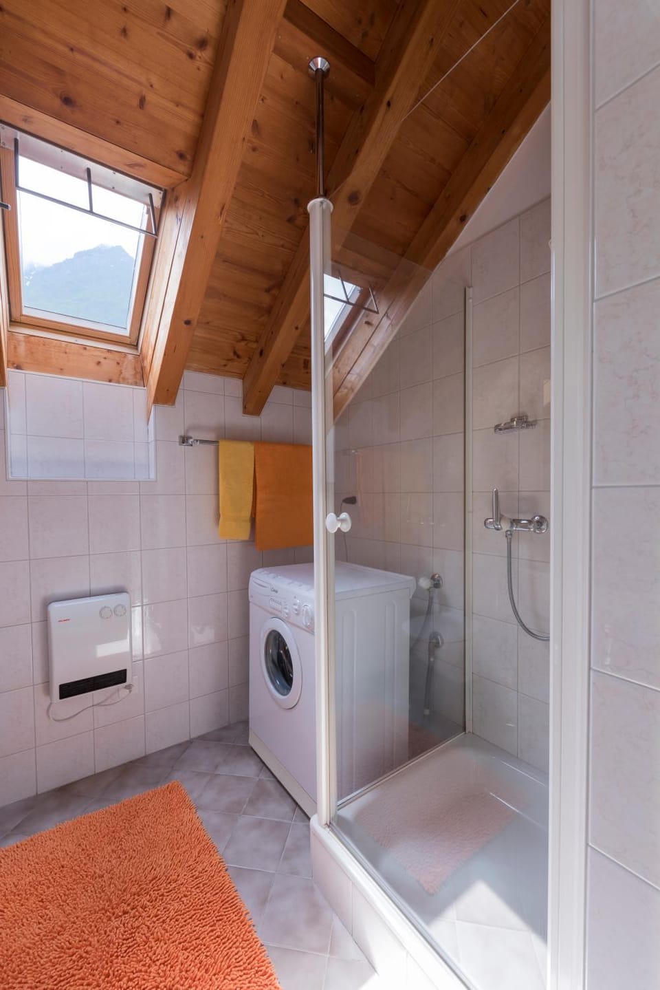 Shower, washing machine