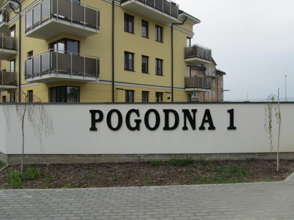 Property building, Text overlay