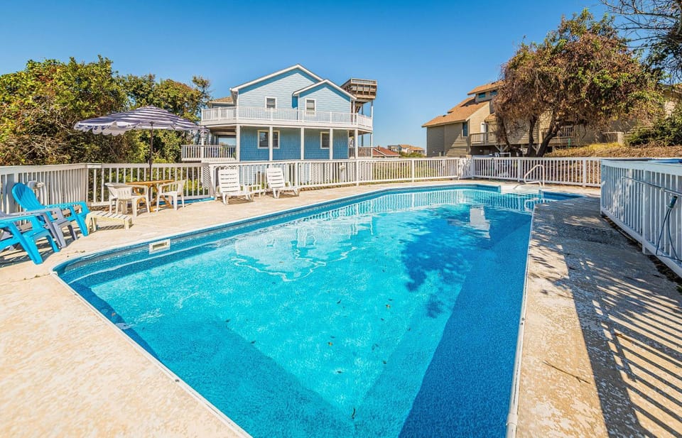 Sound Waves - Duck, Carolina Dunes, 150 Yds to Beach, Ocean View, Pool, Hot Tub, Flex Stays House in Duck