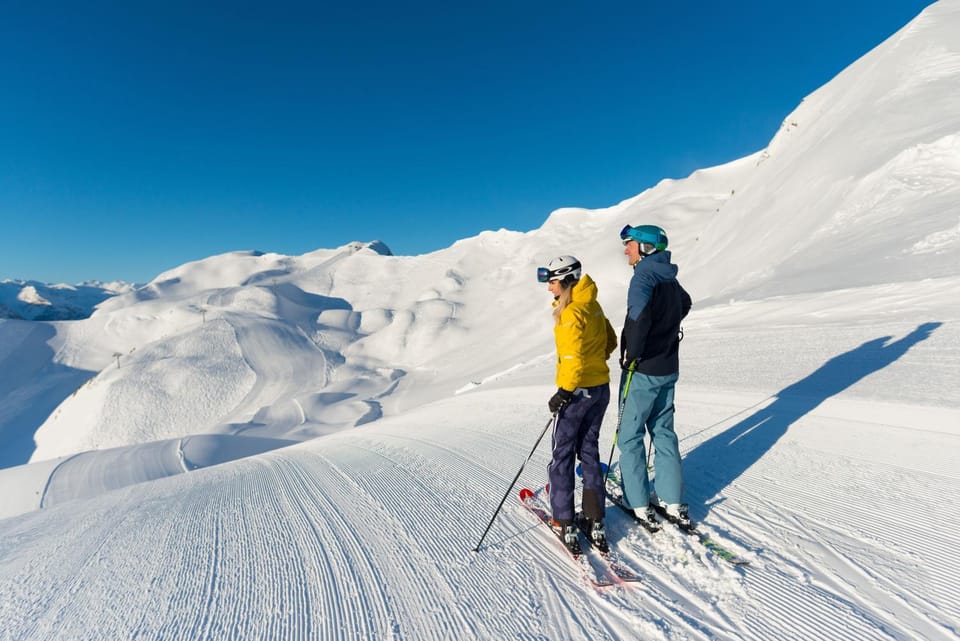 People, Natural landscape, Winter, Skiing