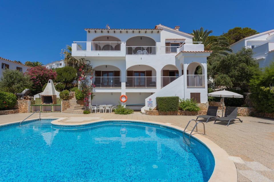 Property building, Living room, Swimming pool