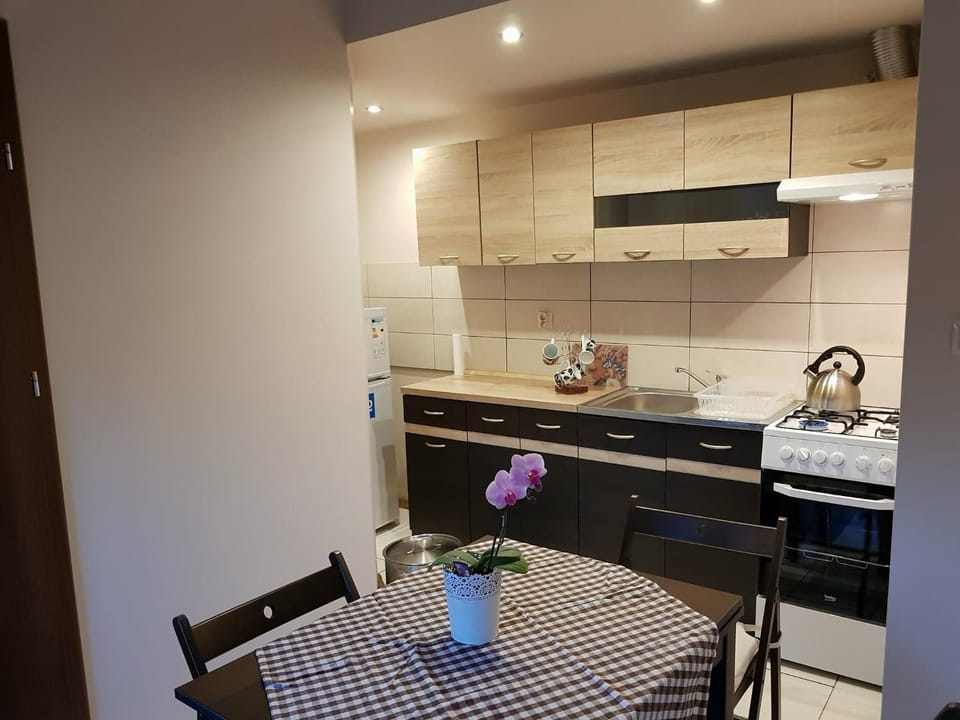 Kitchen or kitchenette, Dining area, stove