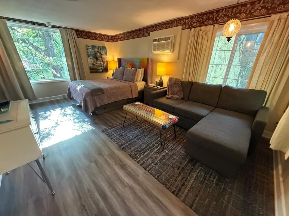 Bed, TV and multimedia, Seating area