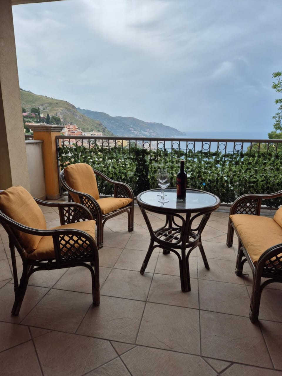 Natural landscape, View (from property/room), Balcony/Terrace, Sea view