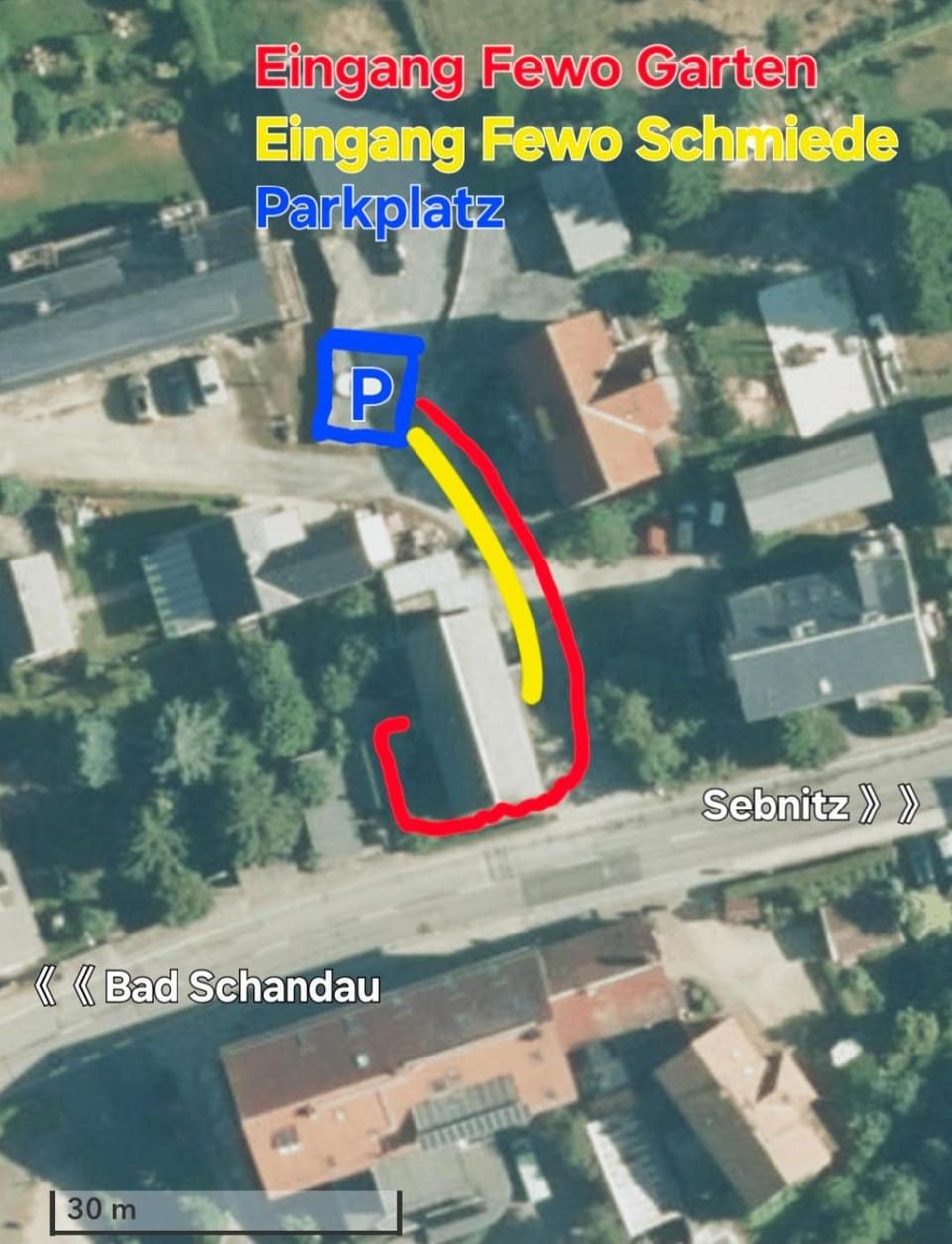 Facade/entrance, Parking