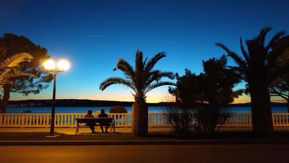 Beach, Sea view, Sunset