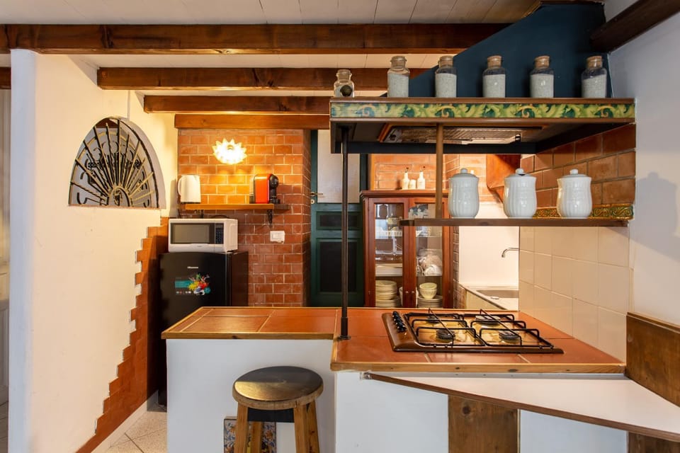 Kitchen or kitchenette, oven, stove