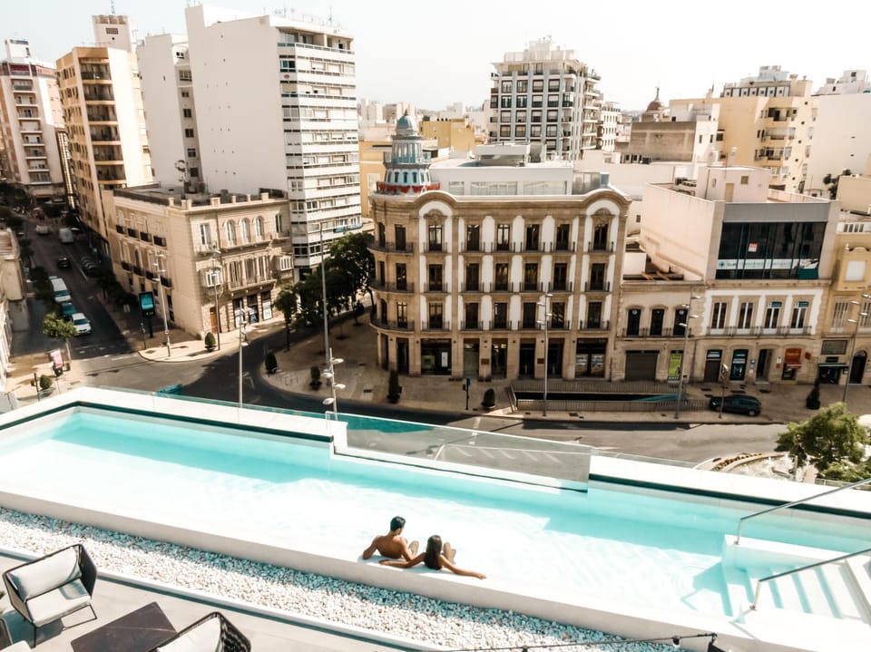 Bird's eye view, City view, Pool view, Swimming pool