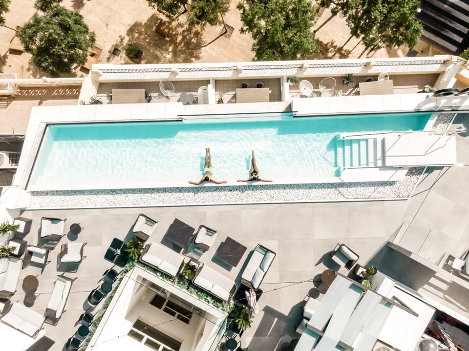 Bird's eye view, Swimming pool