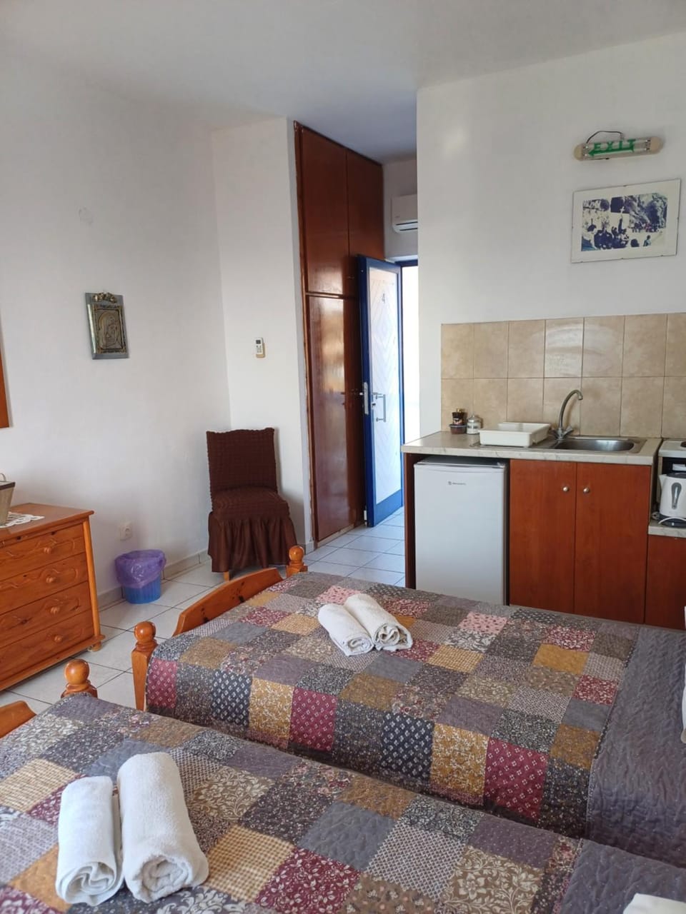 Bed, Kitchen or kitchenette, Garden view, Mountain view, Sea view, heating, towels