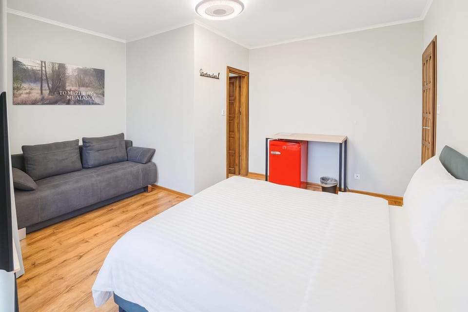 Bed, Living room, Photo of the whole room, Seating area, Bedroom