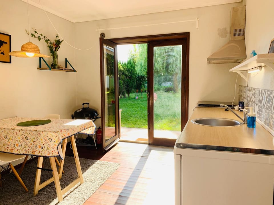 Kitchen or kitchenette, Decorative detail, Dining area, Communal kitchen, Garden view