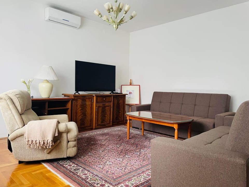 Living room, Seating area, air conditioner