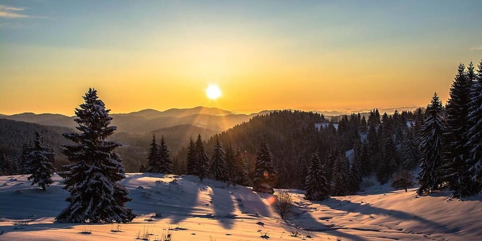 Natural landscape, Sunset