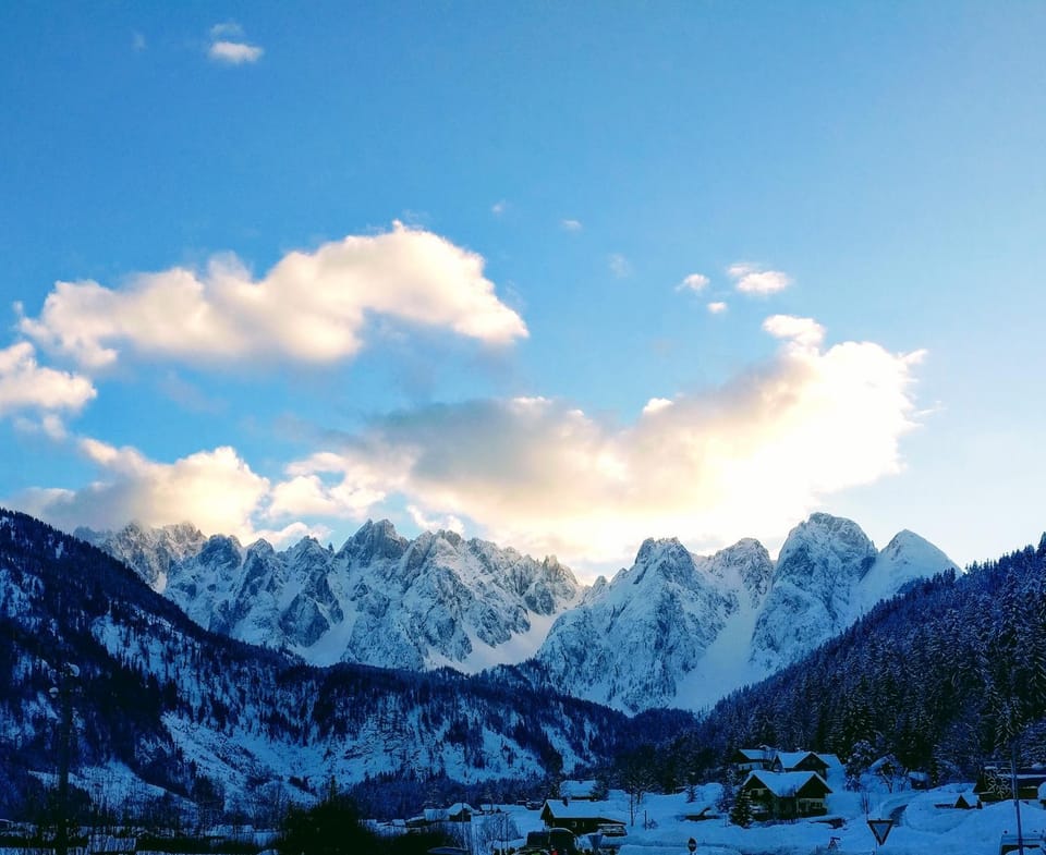 Natural landscape, Ski School, Skiing, Landmark view, Mountain view, Sunrise