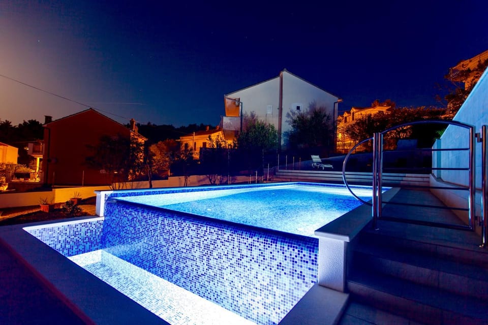 Swimming pool, Sunset