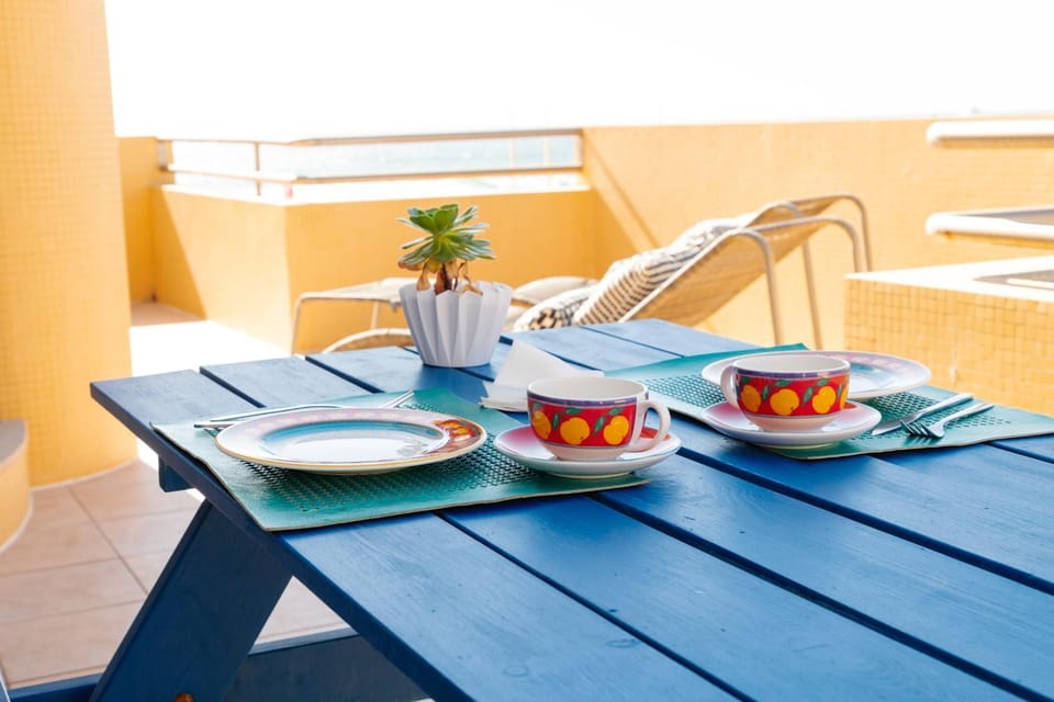 Patio, Balcony/Terrace, Seating area, City view, Sea view, Street view