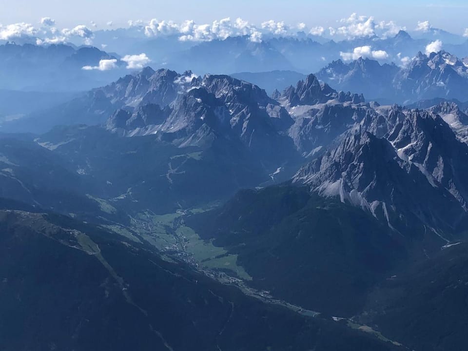 Natural landscape, Bird's eye view, Mountain view