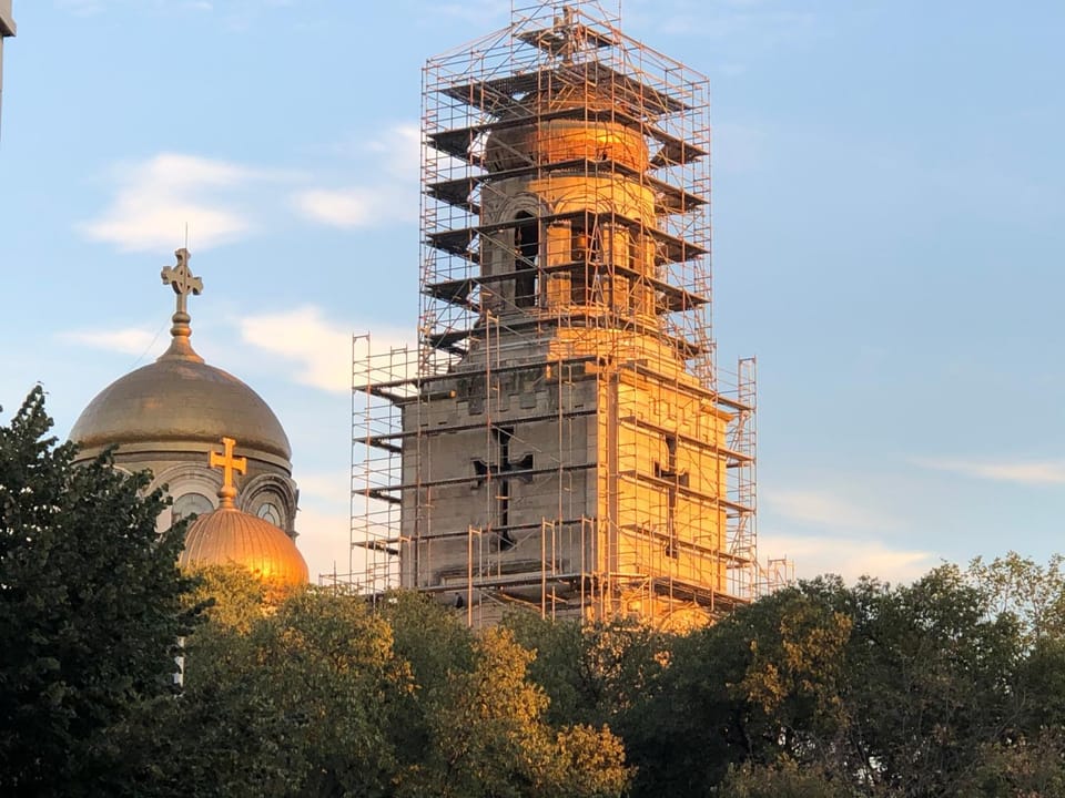 Nearby landmark, Off site, Autumn, Sunset