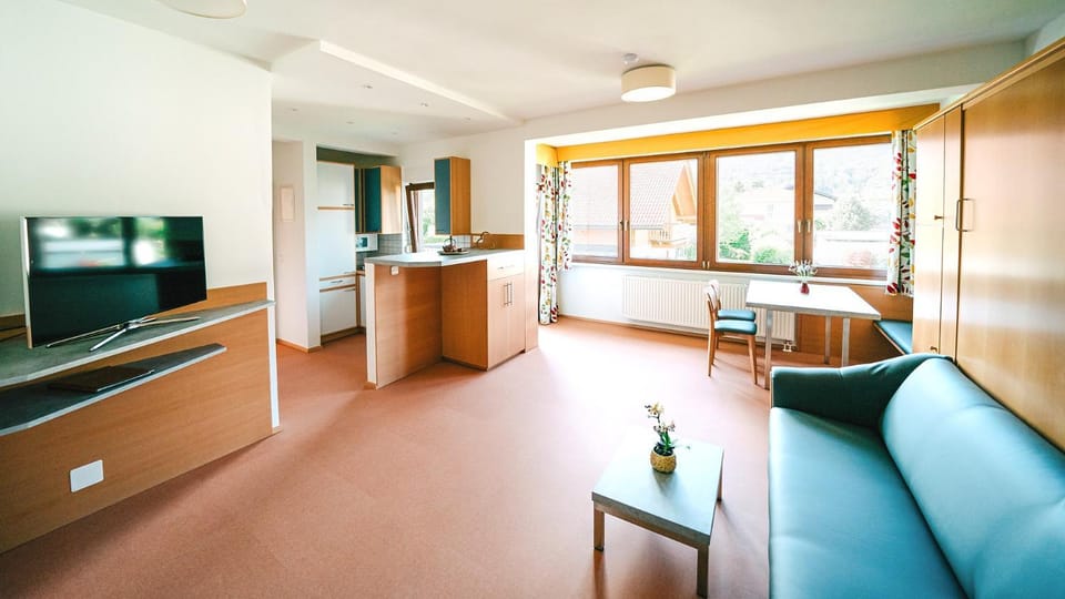 TV and multimedia, Kitchen or kitchenette, Living room, Seating area, Dining area