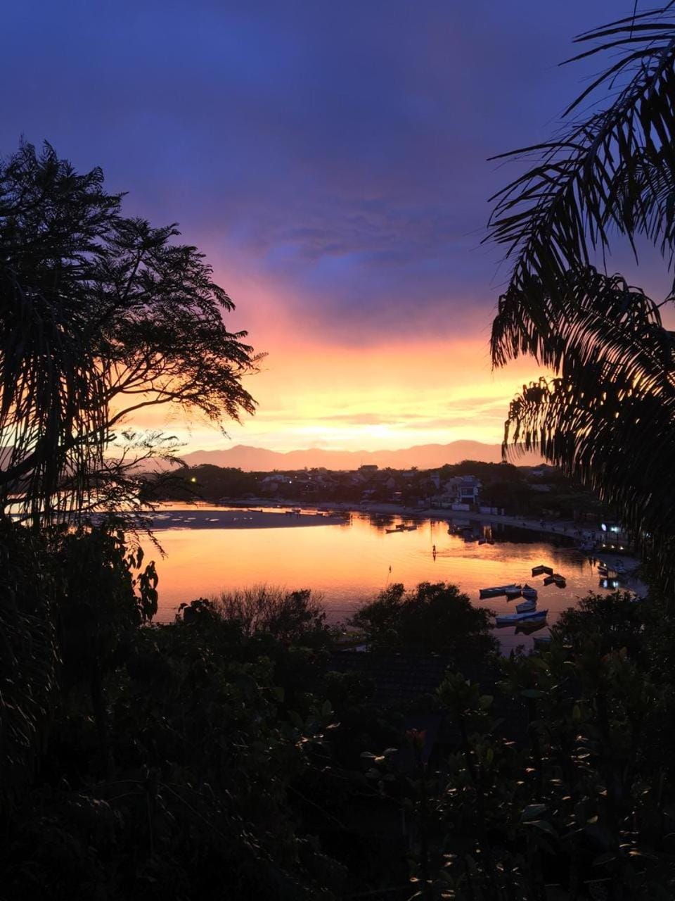 Natural landscape, River view, Sunset