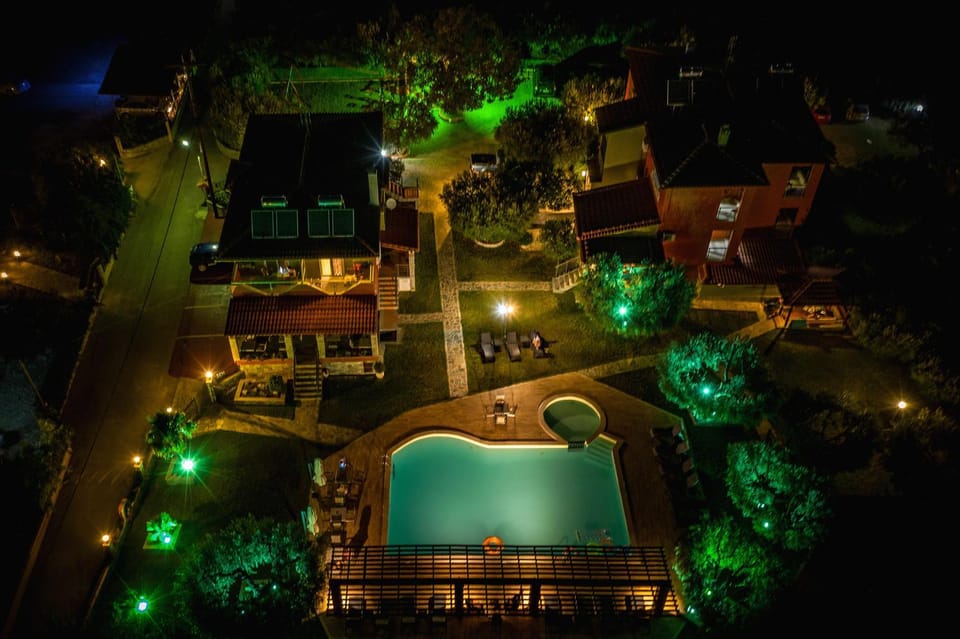 Natural landscape, Bird's eye view, Garden, Pool view, Swimming pool, Swimming pool