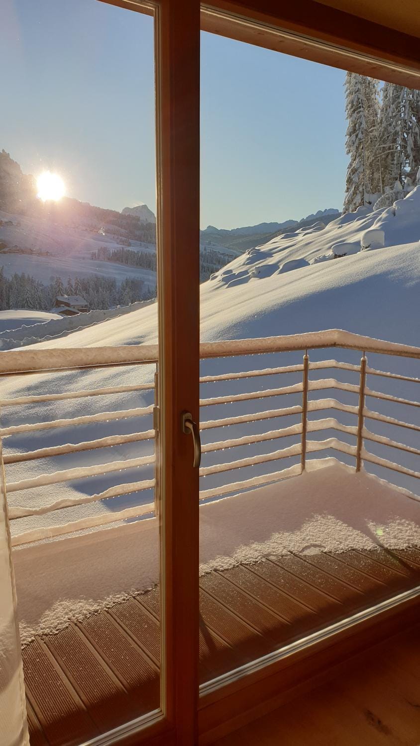 Winter, Balcony/Terrace, Sunrise