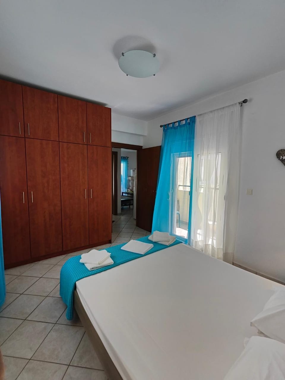 Balcony/Terrace, Bedroom, flat iron, towels, wardrobe