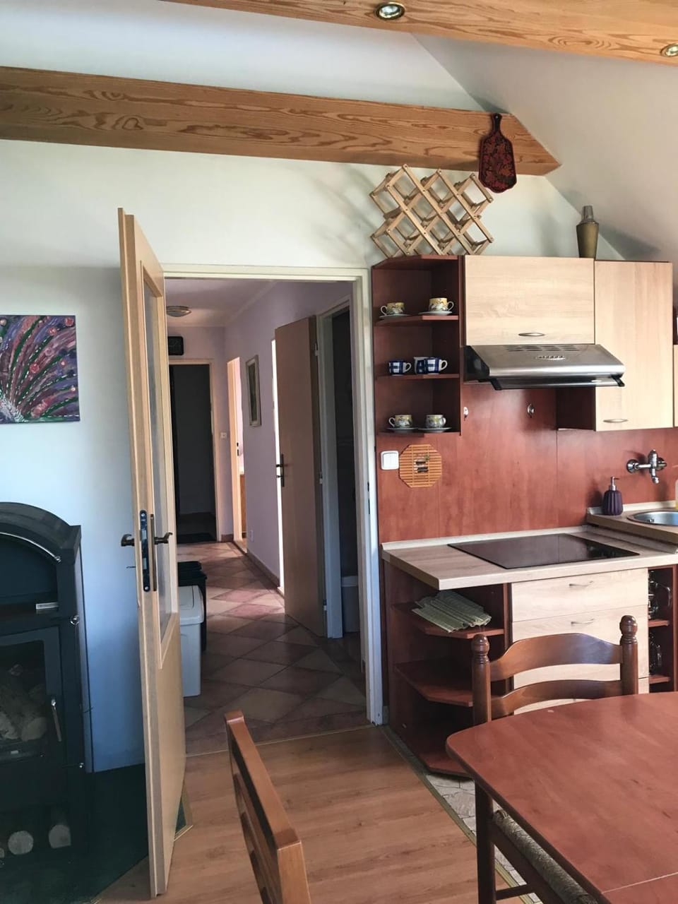 Living room, kitchen