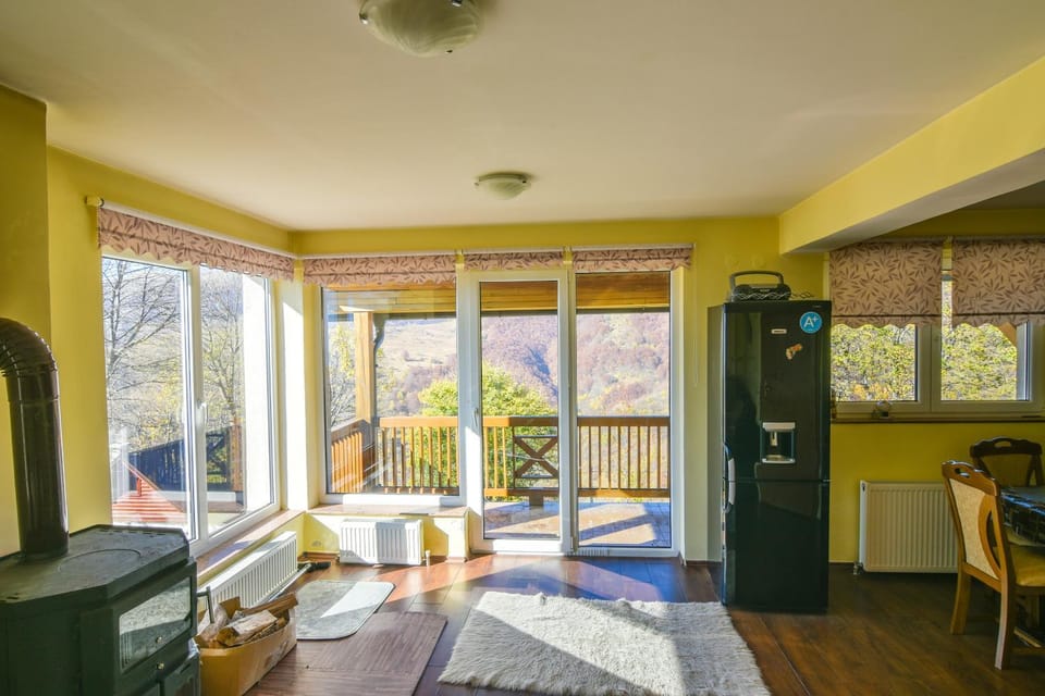 Living room, Seating area, Garden view