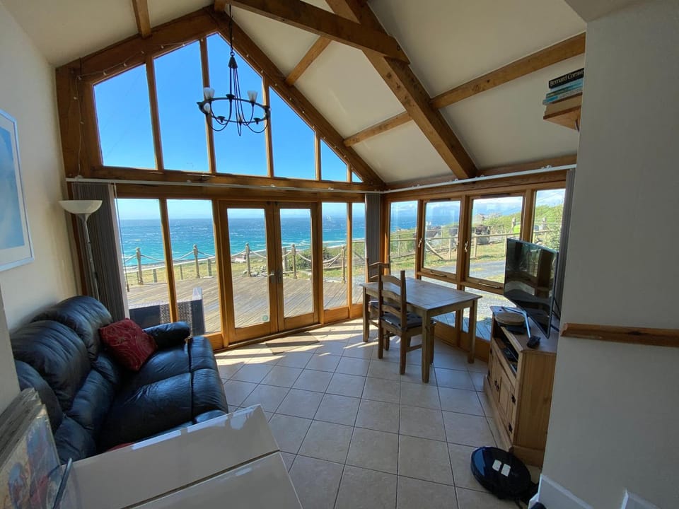 Living room, Seating area, Sea view