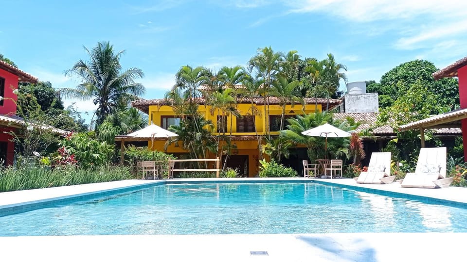 Property building, Pool view, Swimming pool, sunbed