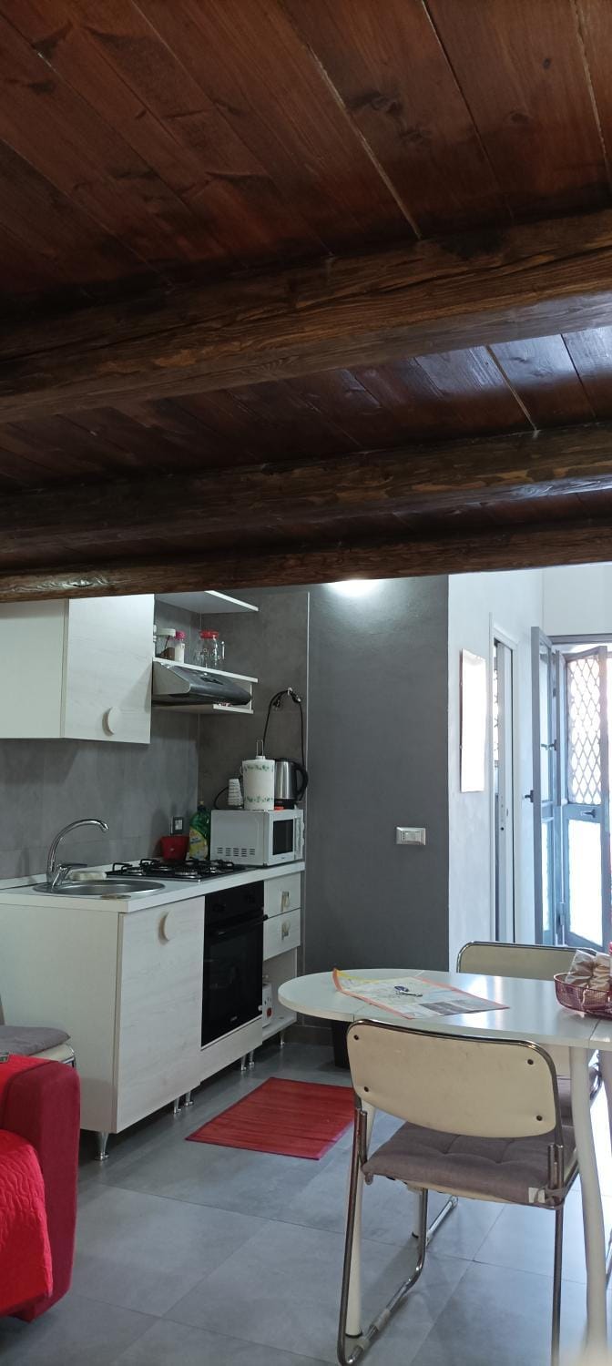 Kitchen or kitchenette, Dining area, oven, stove