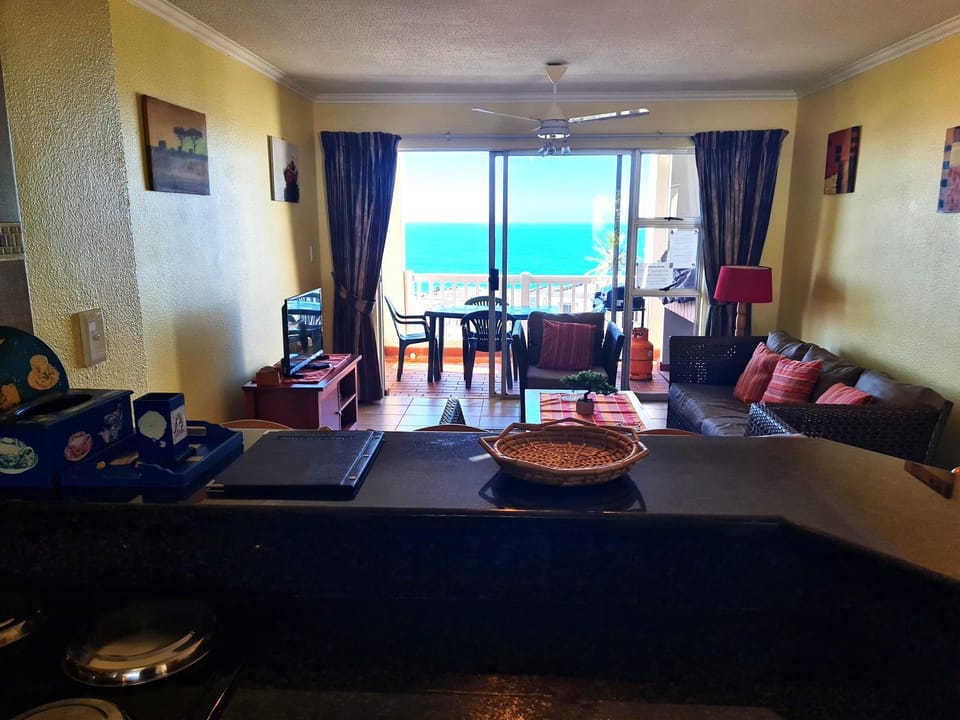 TV and multimedia, Balcony/Terrace, Living room, Seating area, Sea view, fireplace