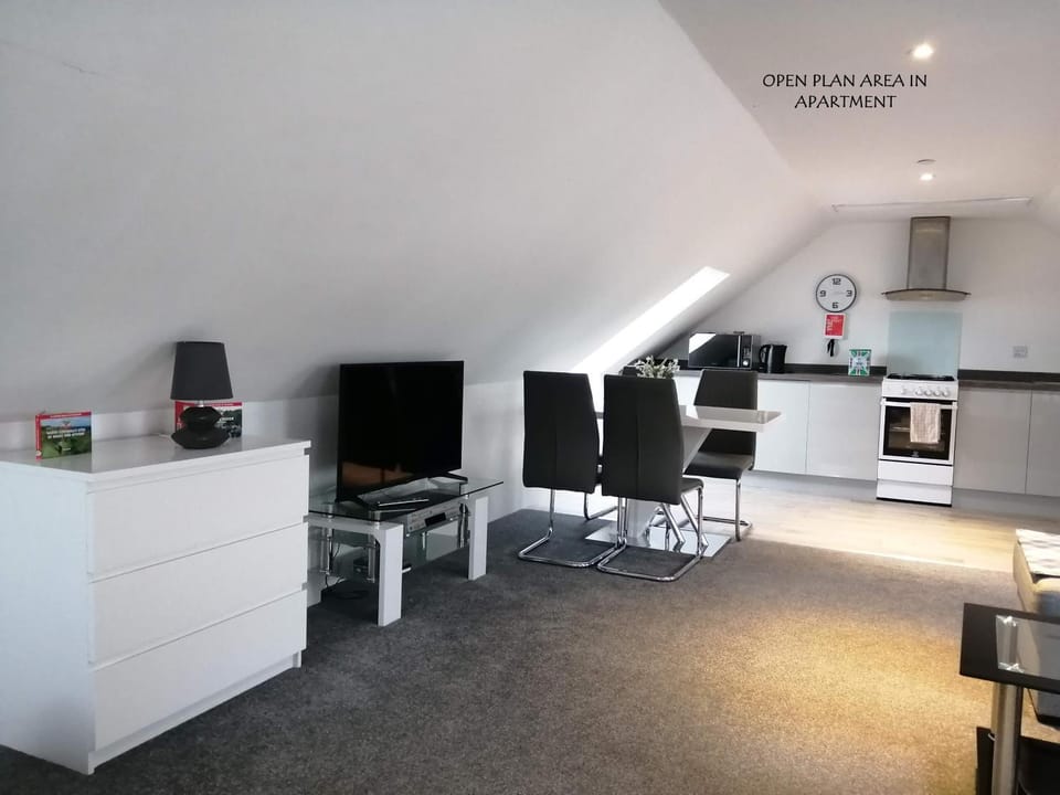 Bed, Kitchen or kitchenette, Living room, Dining area
