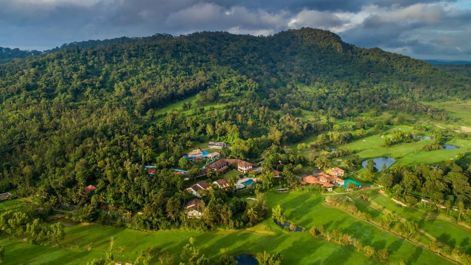 Property building, Natural landscape, Bird's eye view