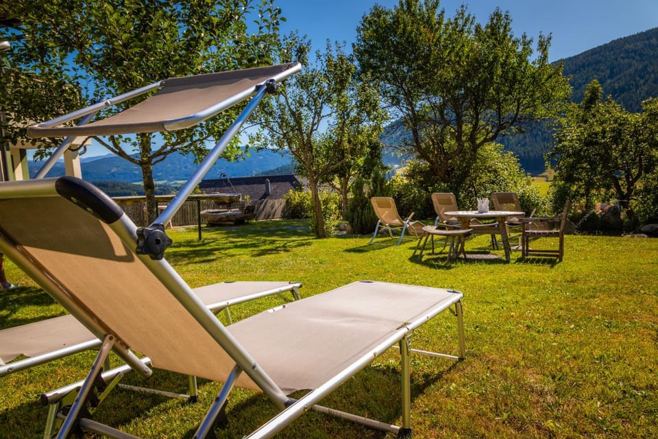 Natural landscape, Garden, Garden view, Mountain view, sunbed