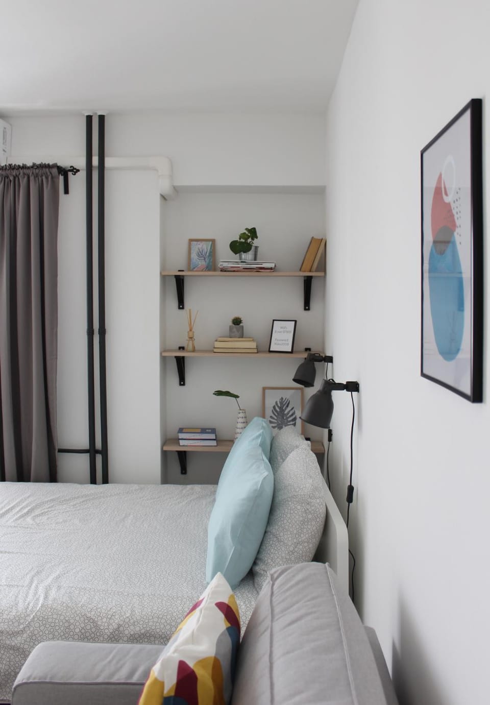 Library, Living room, Bedroom