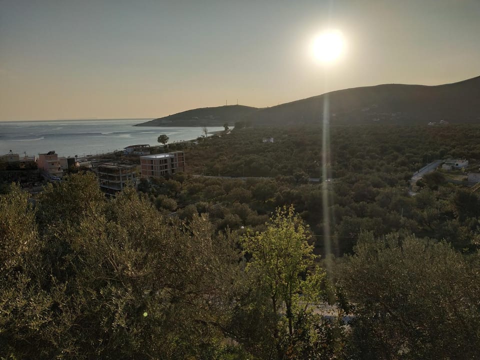 Natural landscape, Sea view, Sunset