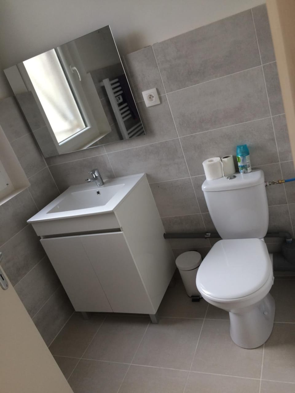 Shower, Bathroom, City view