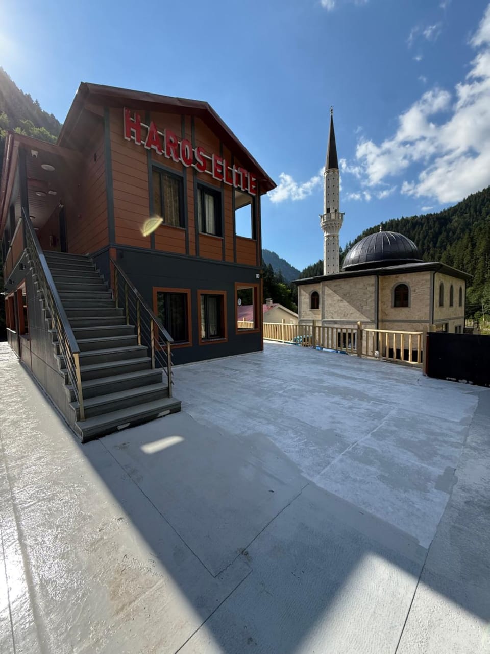 Property building, Nearby landmark, Day, Mountain view