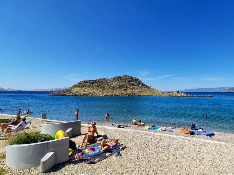 People, Beach, Sea view