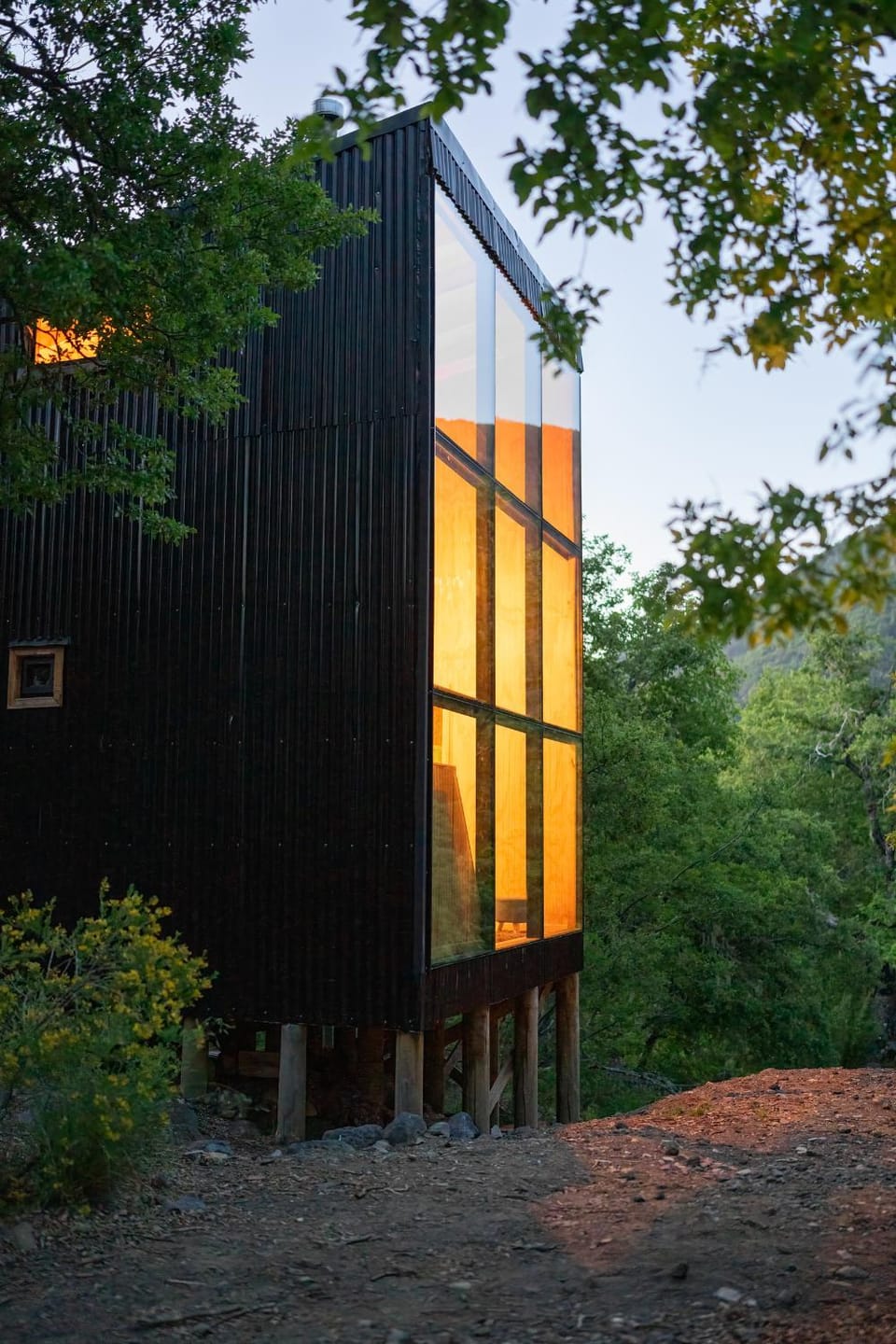 Facade/entrance, Spring, Off site, Night, Summer, Garden view, Mountain view, Sunset