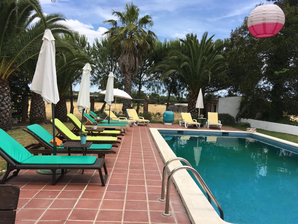 Pool view, Swimming pool, sunbed