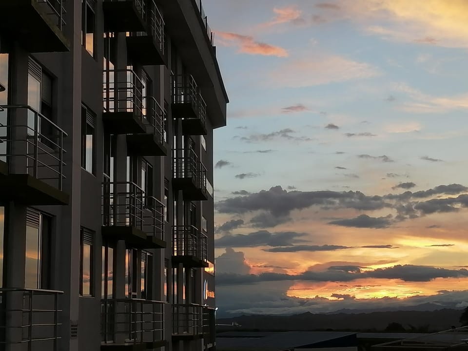 Property building, Natural landscape, Sunset