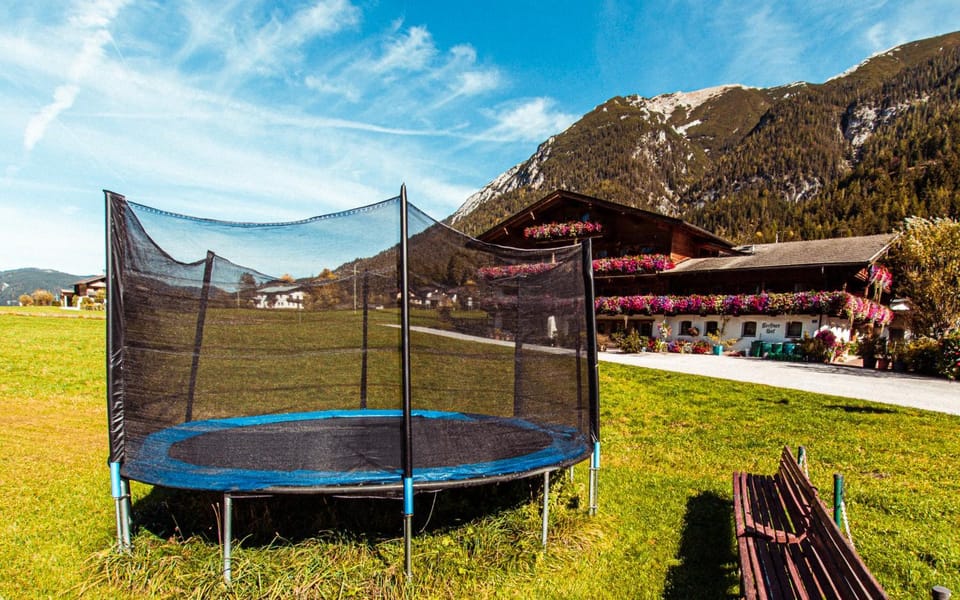 Natural landscape, Children play ground, Garden, Mountain view
