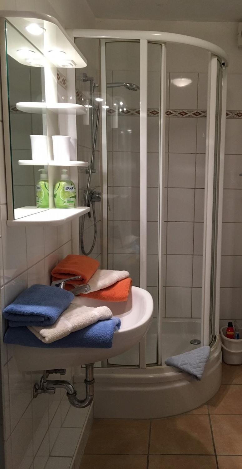 Shower, Bathroom, towels
